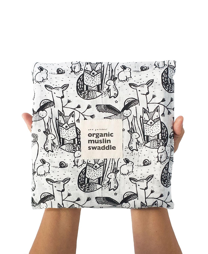 Wee Gallery Wee Gallery Organic Cotton Swaddle Blanket - Forest