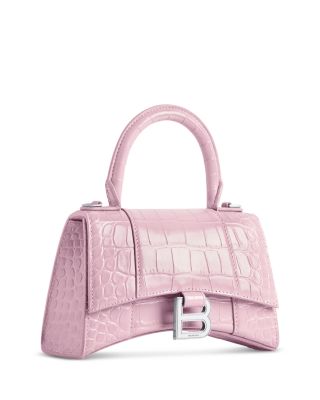 Hourglass XS Handbag Crocodile Embossed