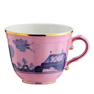 Ginori 1735 Oriente Italiano Antico Doccia Espresso Cup In Pink/blue