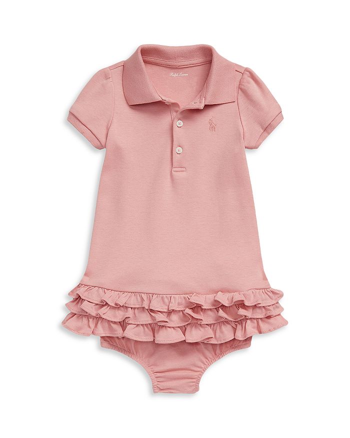 Ralph Lauren Girls' Ruffled Cotton Polo Dress & Bloomer - Baby ...