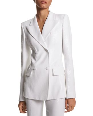Michael Kors Collection Sequin Double Breasted Blazer | Bloomingdale's