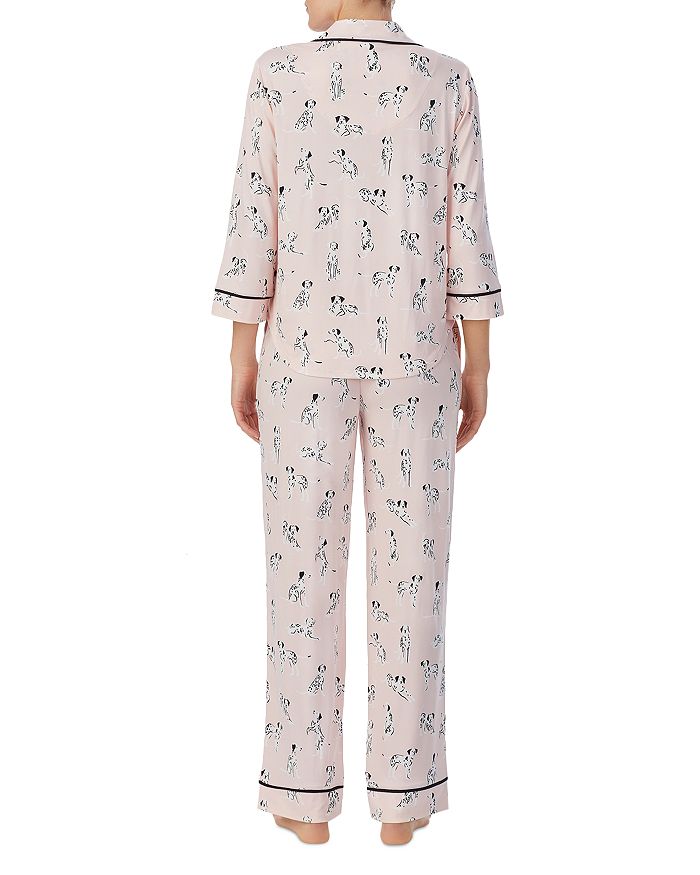 Shop Kate Spade New York 3/4 Sleeve Pajama Set In Pink/dalmatians