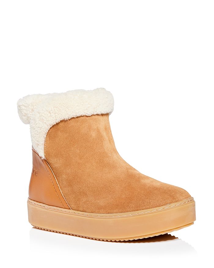 See by Chloe Women s Shearling Cold Weather Booties Bloomingdale s