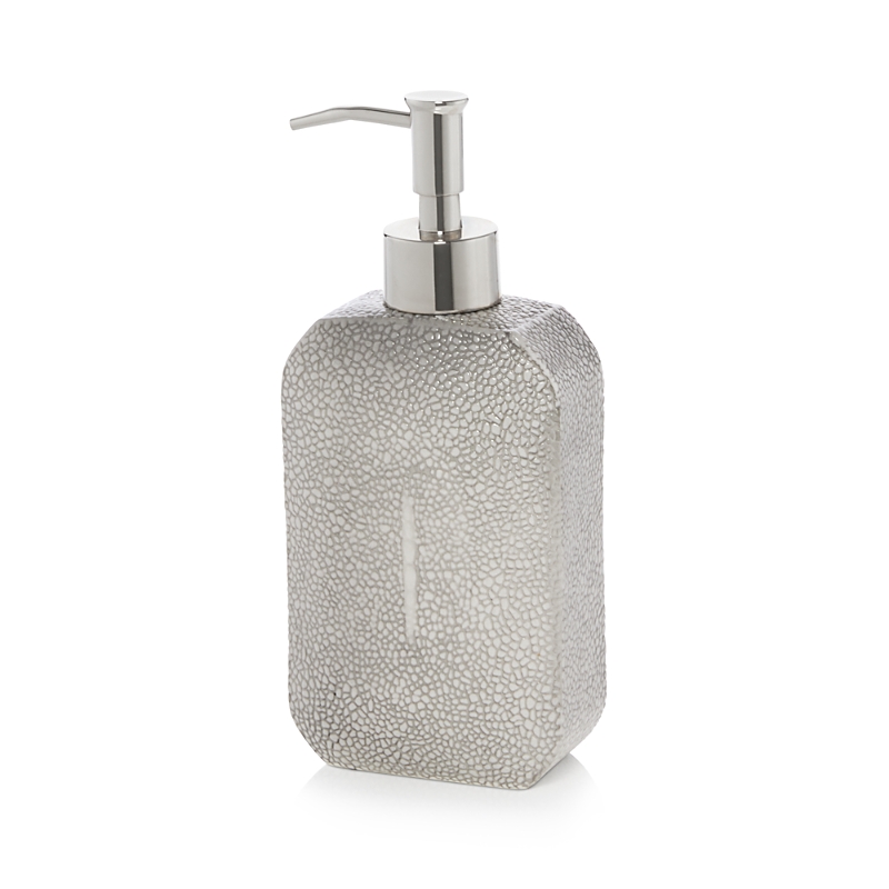 Kassatex Shagreen Lotion Dispenser In Porcelain