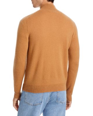 Tobacco Cashmere Quarter-Zip Sweater - Exclusive