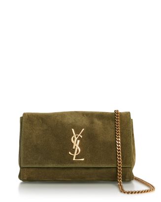 Kate small reversible suede and leather shoulder bag