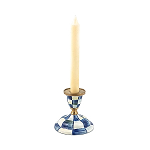 Mackenzie-childs Royal Check Enamel Candlestick