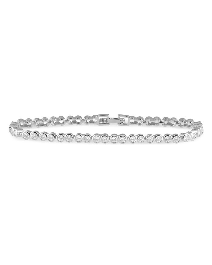 AQUA Bezel Tennis Bracelet in Sterling Silver 100 Exclusive
