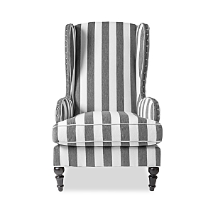 Mackenzie-childs Marquee Wing Chair In Gray