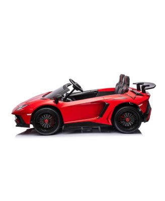 24V Lamborghini Aventador with Brushless Motor plus Differentia 2 Seater Ride-on Car - Ages 6-12