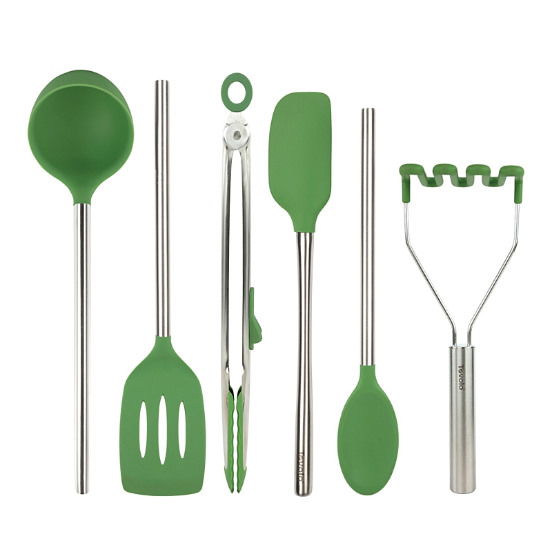 Tovolo Silicone Utensil 6 Piece Set In Brown