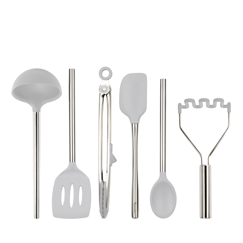 Tovolo Silicone Utensil 6 Piece Set In Silver