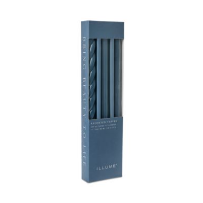 ILLUME Assorted Deep Blue Candle Tapers 3-pack, 7.65 Oz. | Bloomingdale's