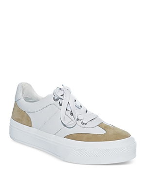 Shop J/slides Women's Gabbie Platform Sneakers In White/sand