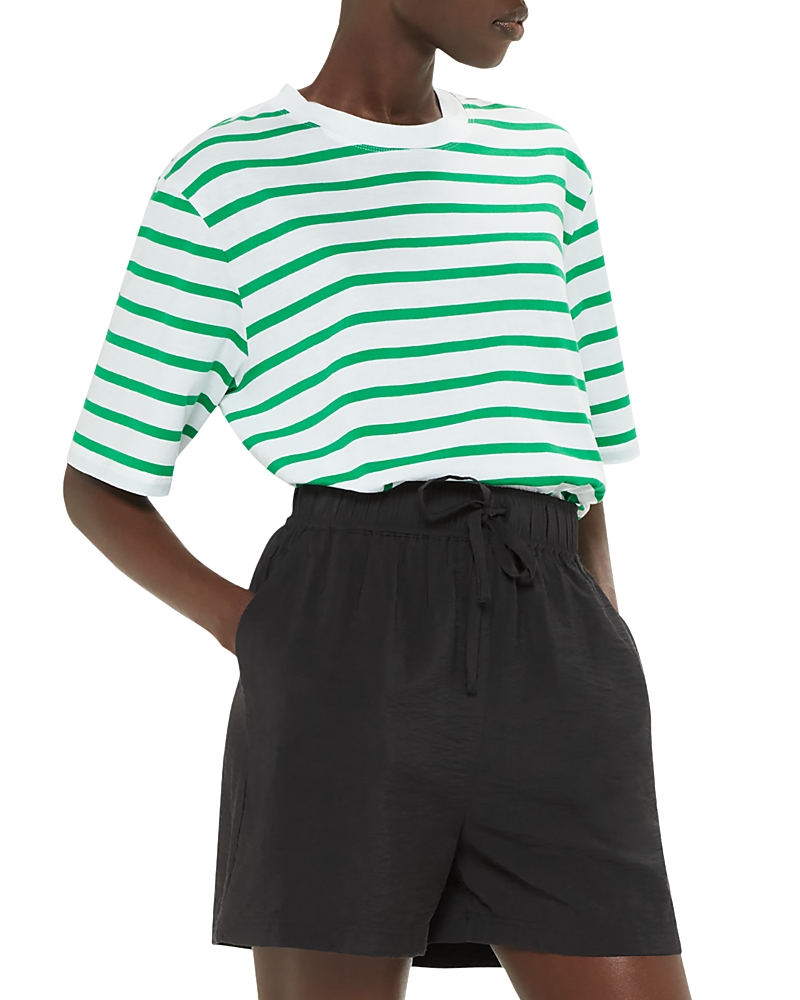 Whistles Stripe Short Sleeve Cotton Tee