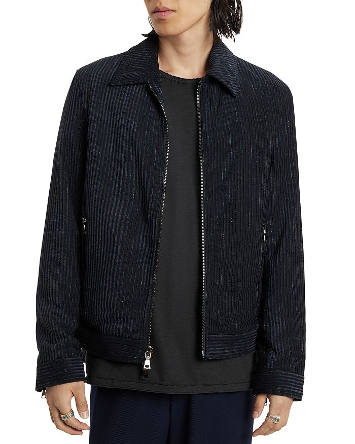 John Varvatos Baxter Slim Fit Zip Front Jacket | Bloomingdale's