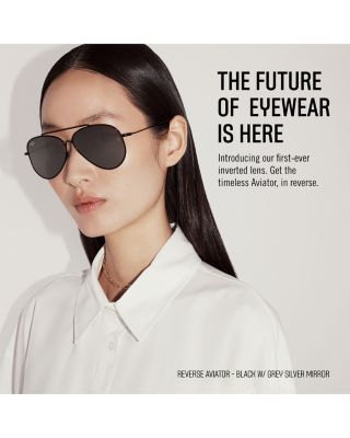 Aviator Reverse Sunglasses, 62mm