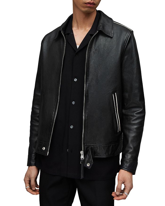 ALLSAINTS Regis Leather Jacket | Bloomingdale's