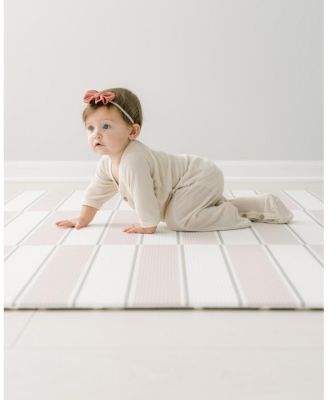  Reversible Baby Playmat - Antelope + Stripe Design – Soft, Non-Toxic Foam – Waterproof, Easy to Clean
