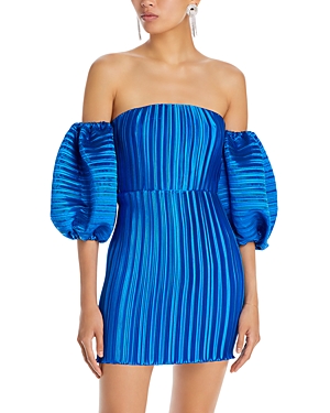 L'idée L'idee Sirene Mini Dress In Moroccan Blue