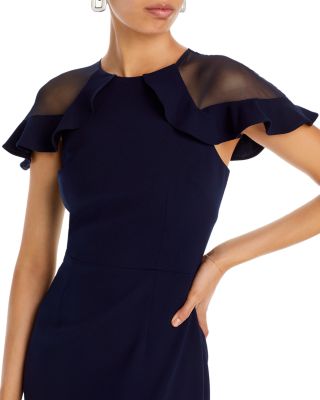 Ruffle Sleeve Cocktail Dress