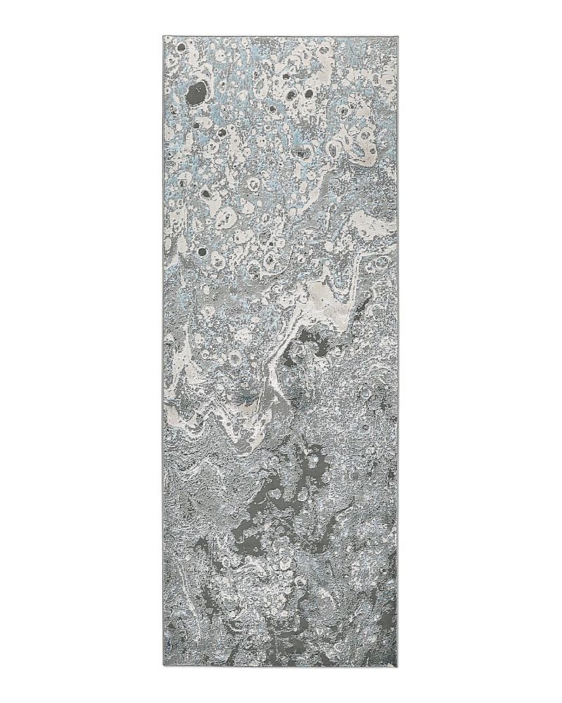 Feizy Azure Runner Area Rug, 2'10 X 7'10 In Silver/blue