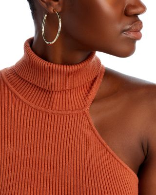 18K Yellow Gold Classico Hammered Large Hoop Earrings