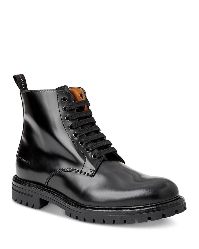 Bruno Magli Men's Griffin Lace Up Lug Sole Boots | Bloomingdale's