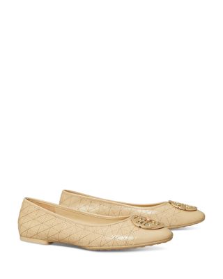 Tory Burch Women s Claire Quilted Slip On Ballet Flats Bloomingdale s