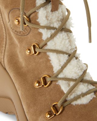 Women&#39;s Resile Trek Faux Fur Trim Lace Up Boots 