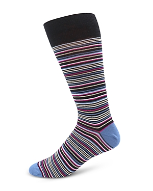 The Men's Store at Bloomingdale's Cotton Blend Multi Stripe Crew Socks - 100% Exclusive