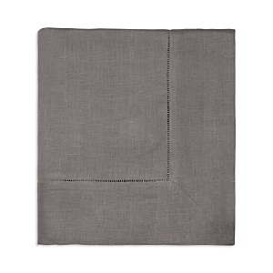 Sferra Festival Square Hemstitched Tablecloth, 66 X 66 In Grey