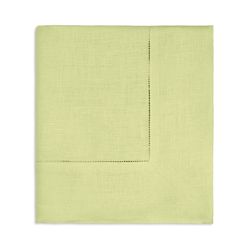Sferra Festival Square Hemstitched Tablecloth, 66 X 66 In Green