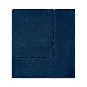 Sferra Festival Square Hemstitched Tablecloth, 66 X 66 In Navy