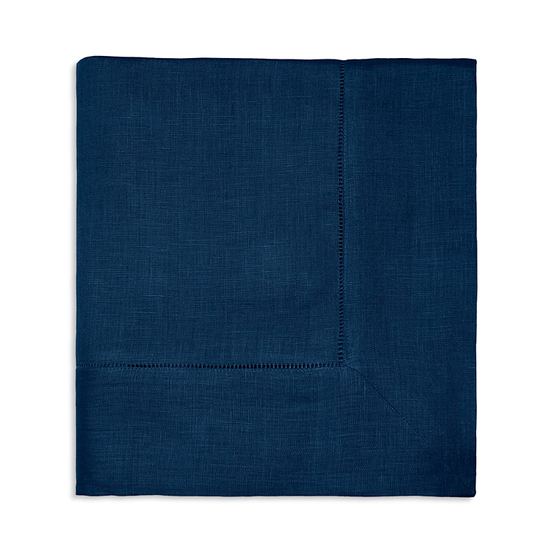 Sferra Festival Square Hemstitched Tablecloth, 66 X 66 In Navy