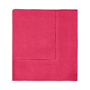 Sferra Festival Square Hemstitched Tablecloth, 66 X 66 In Raspberry