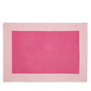 Sferra Roma 4-piece Colorblock Placemat Set In Carnation/pink