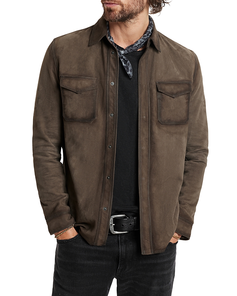 John Varvatos Izzy Suede Shirt Jacket