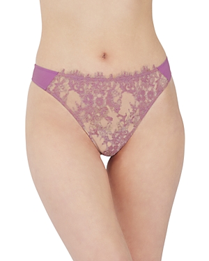 Skarlett Blue Entice Thong In Lilac/nylon