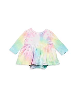 Worthy Threads Kids' Girls' Long Sleeved Tie Dyed Bubble Romper - Baby In Multi