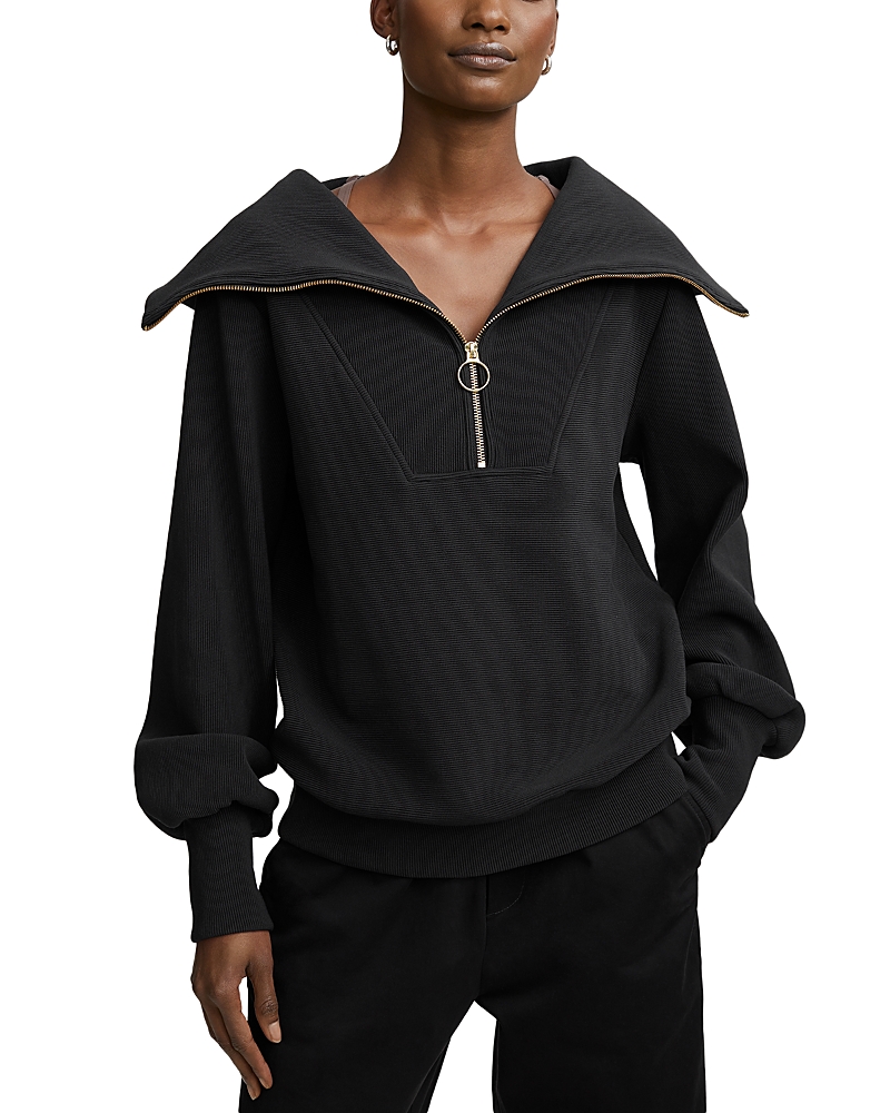 Varley Vine Half-zip Sweatshirt In Black