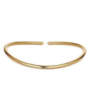 18K Yellow Gold Trisolina Collar Necklace, 13.6