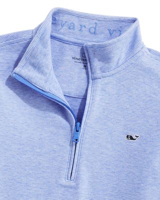 Boys' Saltwater Stripe Quarter Zip Mock Neck Sweatshirt - Little Kid, Big Kid 