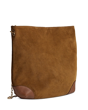 Gerard Darel Charlotte Leather Hobo Bag In Amber