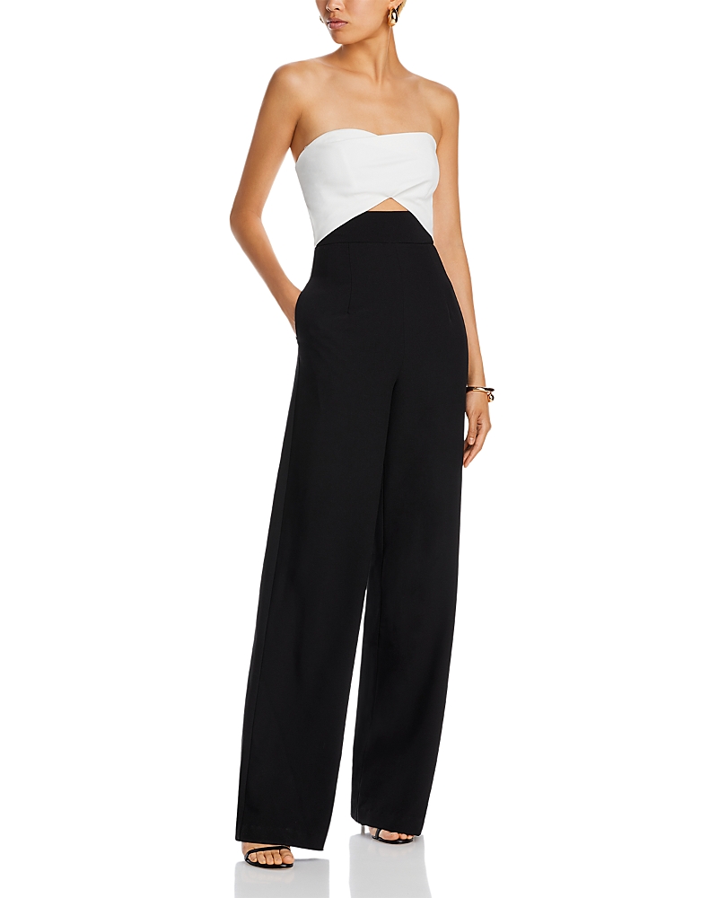 Black Halo Jada Color Block Cutout Jumpsuit
