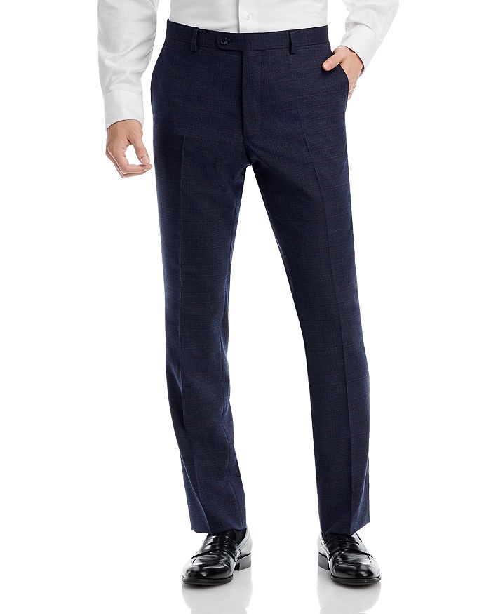 John Varvatos Star USA Street Crepe Weave Plaid Slim Fit Suit Pants ...