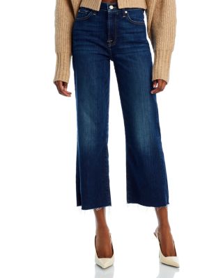 7 For All Mankind Alexa High Rise Cropped Wide Leg Jeans in Diane Bloomingdale s