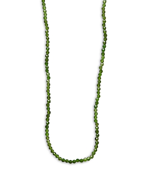 Argento Vivo All Around Beaded Chrome Necklace, 16 In Green