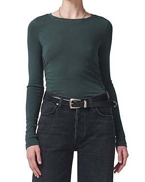 Shop Citizens Of Humanity Marion Long Sleeve Top In Subvert