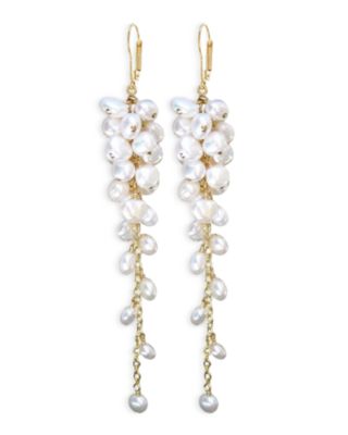 AQUA - Imitation Pearl Drop Earrings - Exclusive